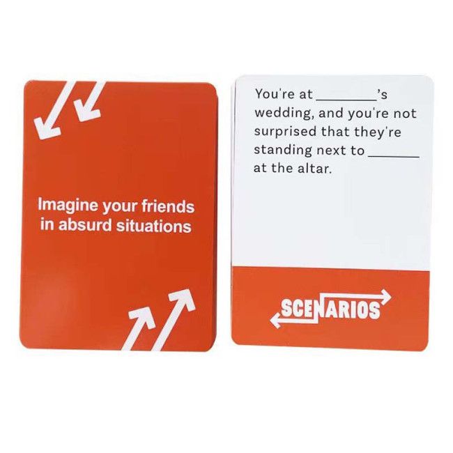 Scenarios - Fun Card game with Absurd and hilarious Situations - Adult Family and Party Game