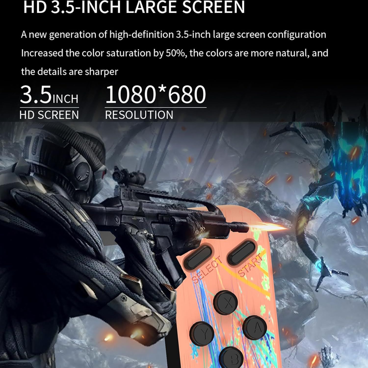 G3 Handheld Game Console 8-Bit Portable Classic Retro Game Consoles Built-in 800 Video Games 3.5 Inch Horizontal Screen Design