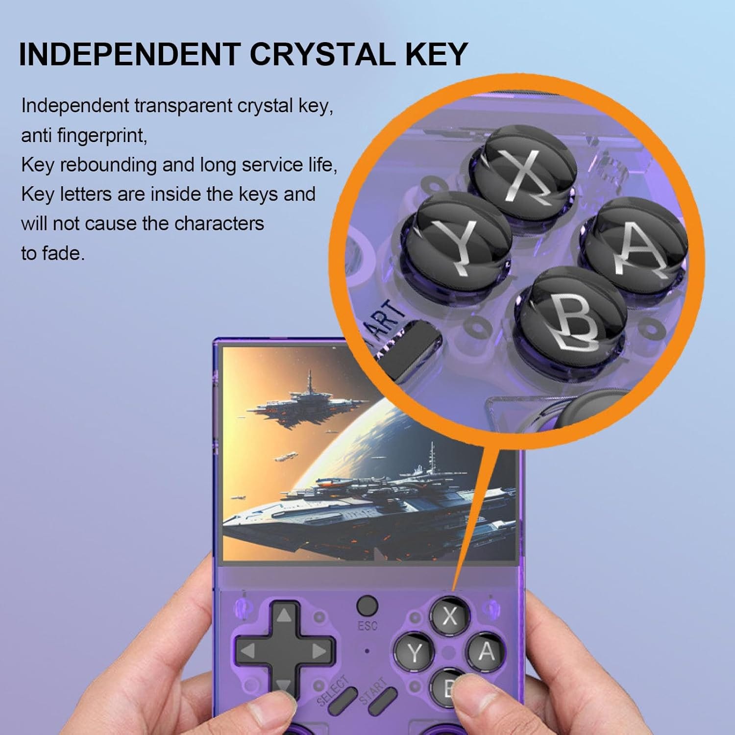 D-R35PLUS Handheld Game Console, 10,000+ Games Optional, Built in Emulators, 3.5 Inch IPS Screen 4 Core 1.5 GHZ Pocket Gaming Console
