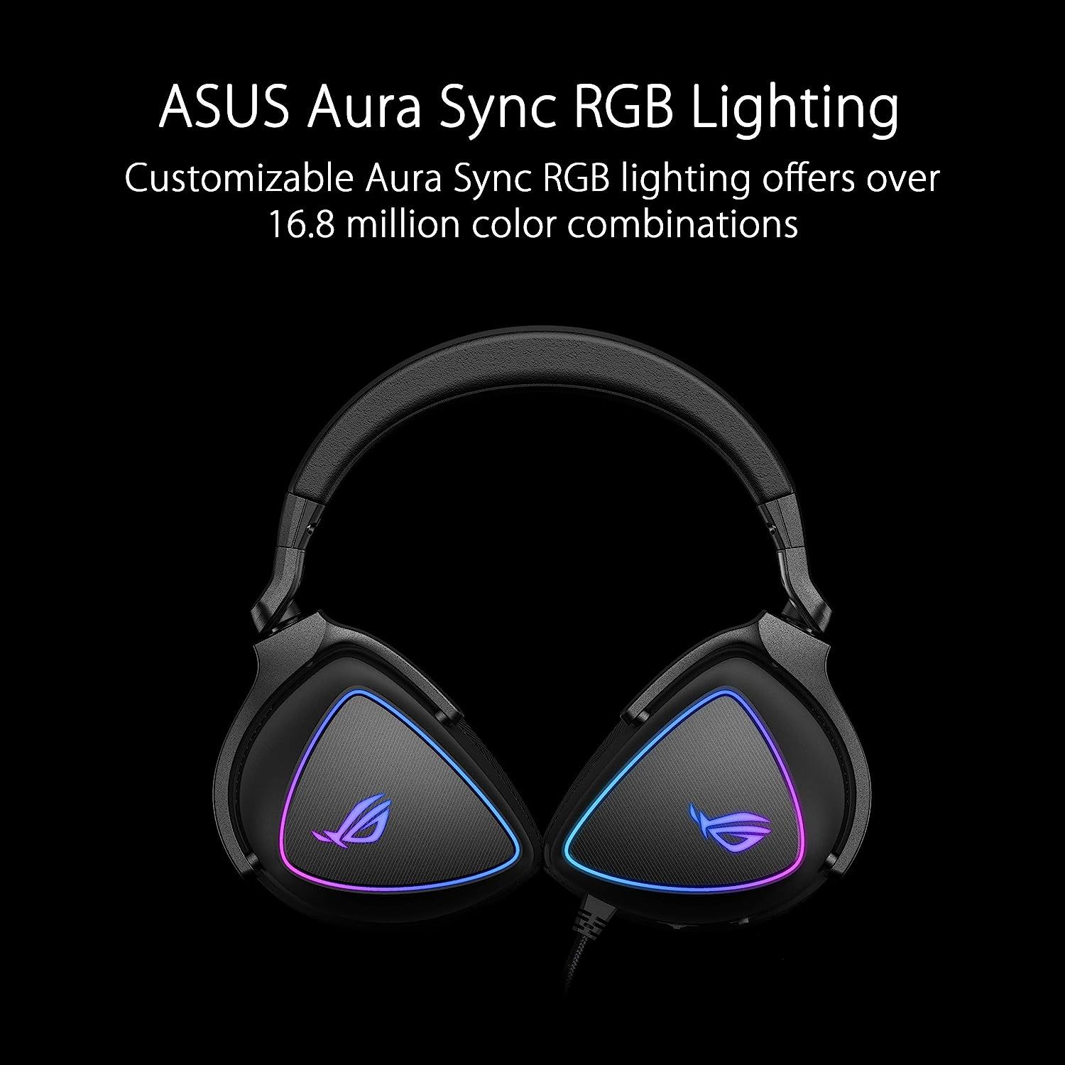 ASUS ROG Delta S Core Wired Gaming Headset 7.1 Surround Sound, USB-C -Black