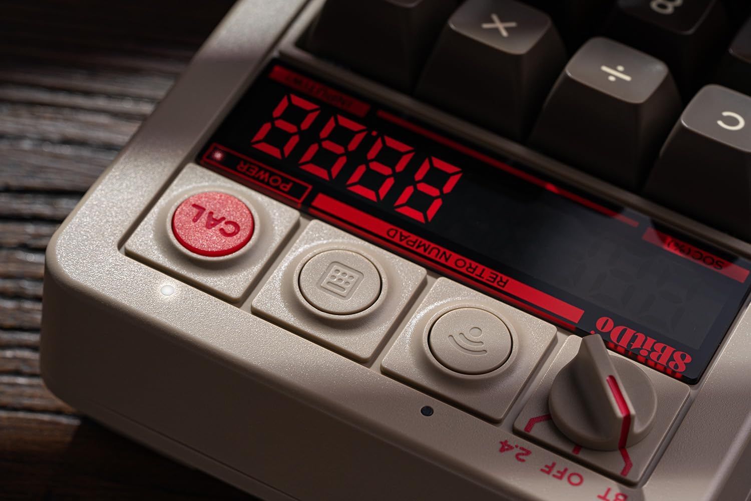 8BitDo Retro 18 Mechanical Numpad, Supports Calculator Mode, Bluetooth/2.4G/Wired Numpad for Windows and Android