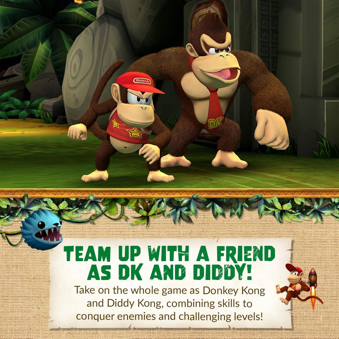Donkey Kong Country Returns HD Nintendo Switch - Multiplayer Fun Game