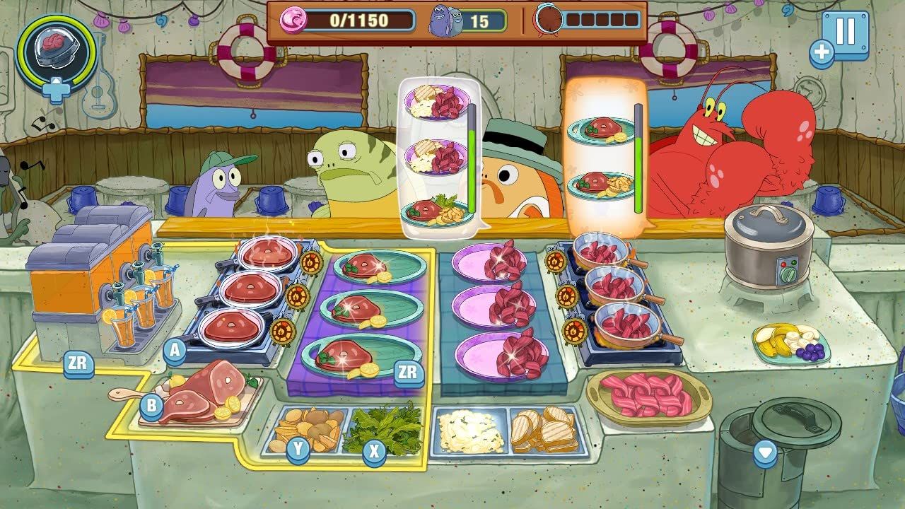 Spongebob: Krusty Cook-Off - Extra Krusty Edition - Children Game - Cartoon - Cooking Restaurant Video Game