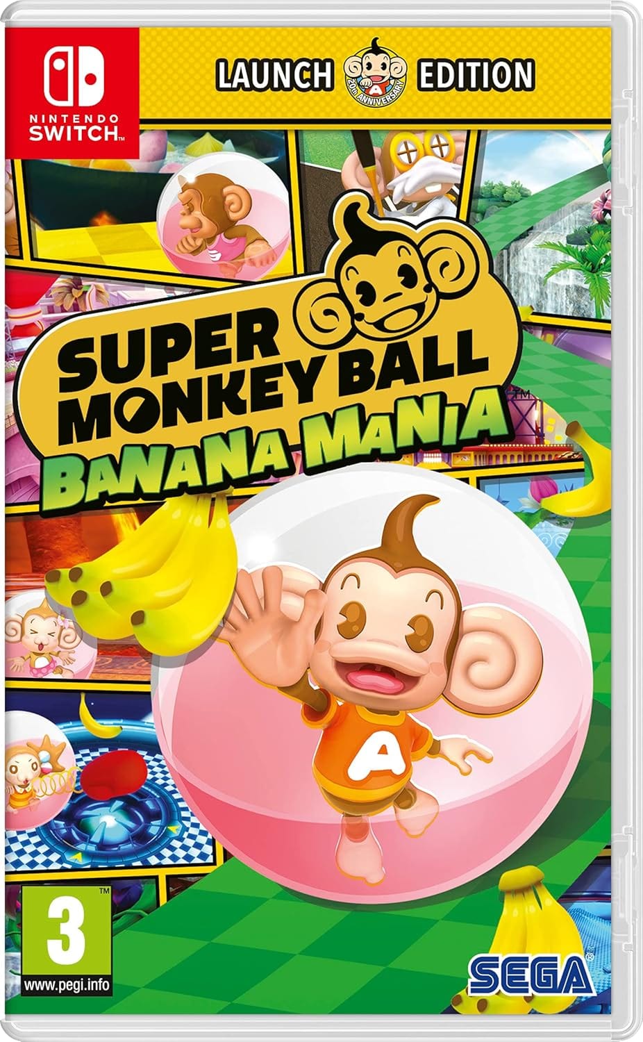 Super Monkey Ball Banana Mania: Launch Edition - Nintendo Switch - Fun Children and Family Multiplayer Co-op game