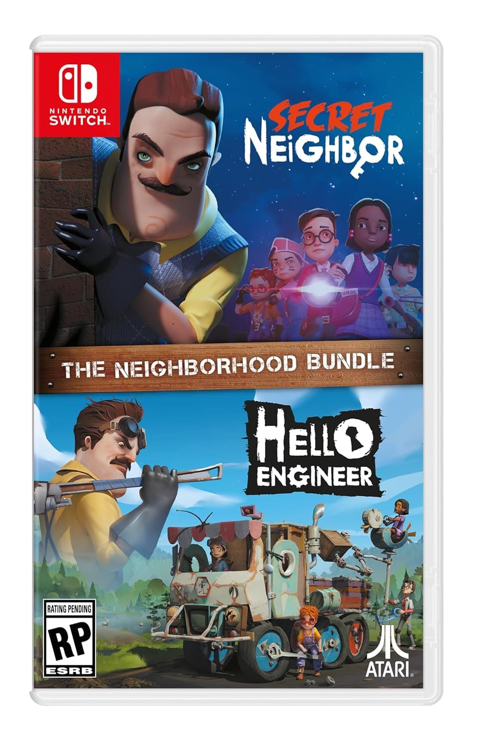 Secret Neighbor + Hello Engineer – The Neighborhood Bundle - Nintendo Switch - Horror and Puzzle - Multiplayer Game
