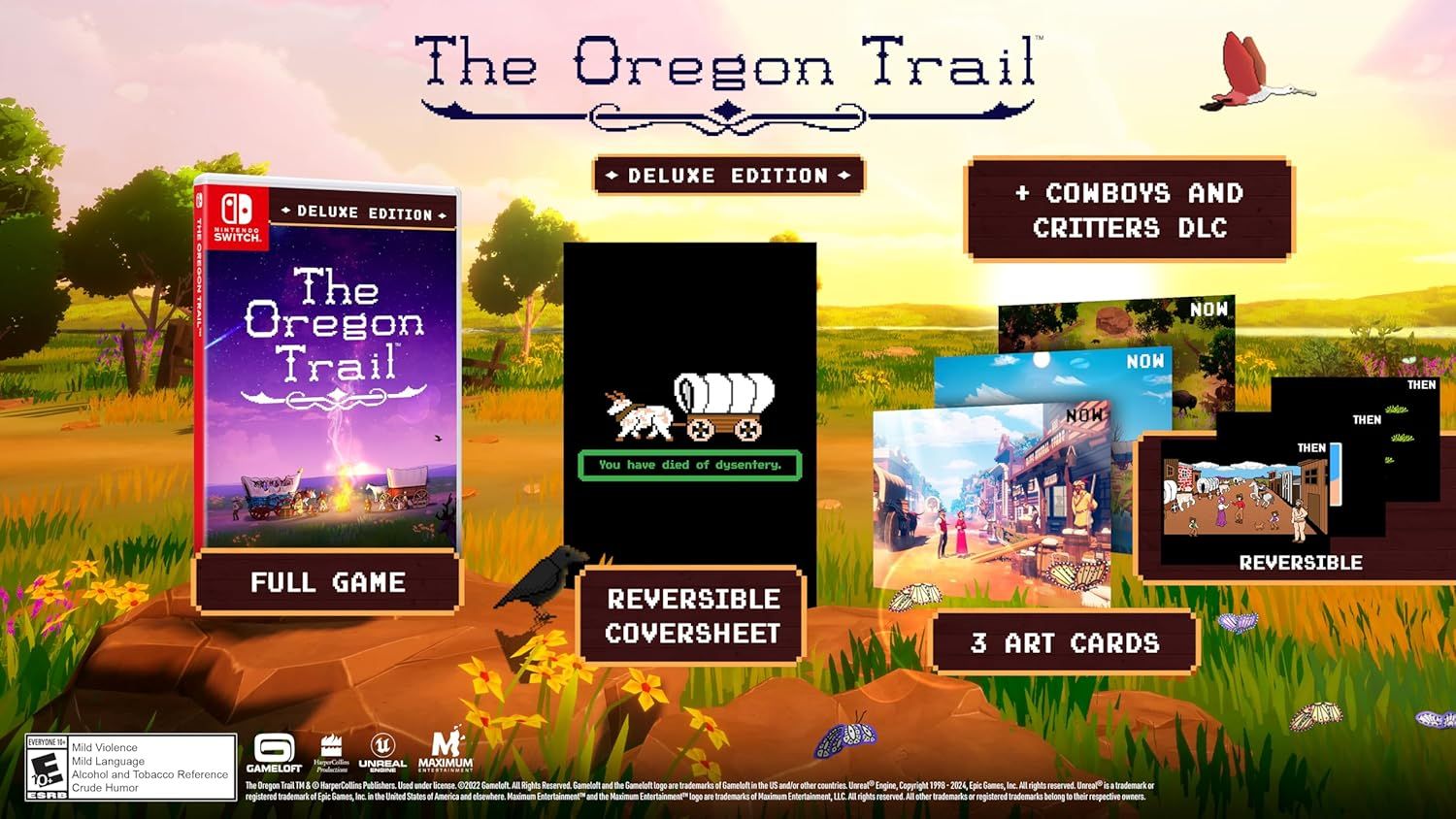 The Oregon Trail Nintendo Switch - Fun Retro Classic Game of History