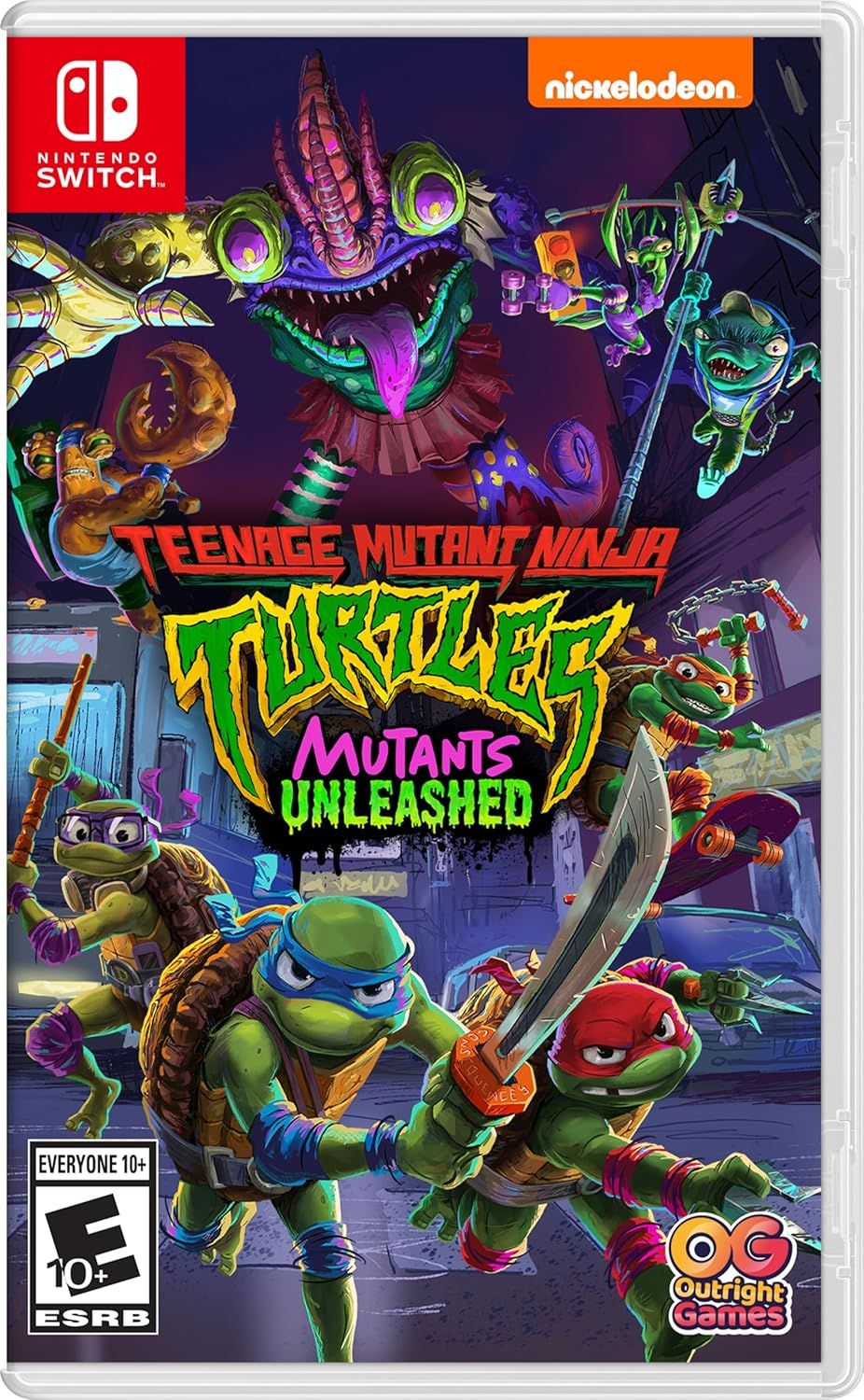 TMNT Mutants Unleashed - Standard Edition for Nintendo Switch - Retro Action Fighting Crime Game