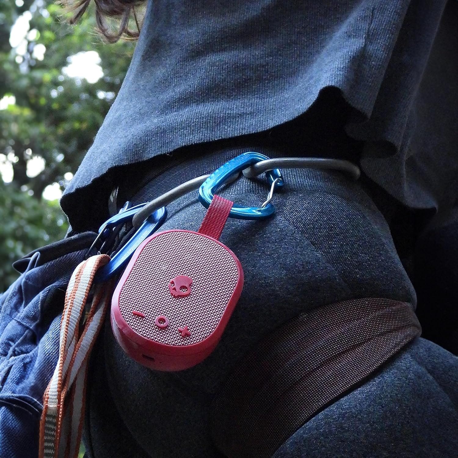 Skullcandy Ounce+ Wireless Mini Portable Bluetooth Speaker - IPX7 Waterproof, 16 Hour Battery, TWS,Nylon Carry Strap