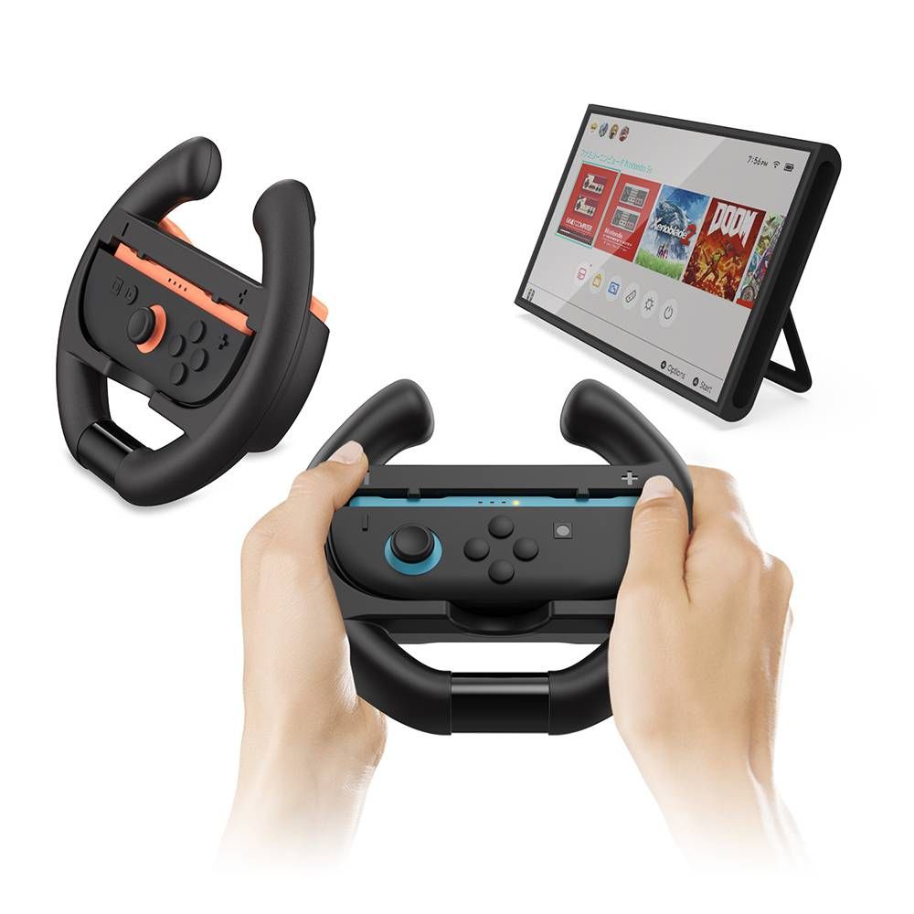 Steering Wheel For Nintendo Switch 2 - Racing Joy-Con Controller Grip Holder For NS2 - Dobe