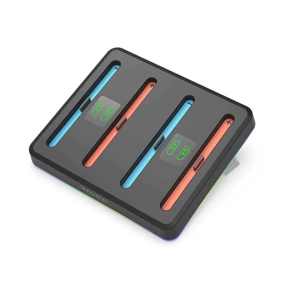 Nintendo Switch 2 Charging Dock 4 Controllers - RGB Lighting Wall Mountable - DOBE