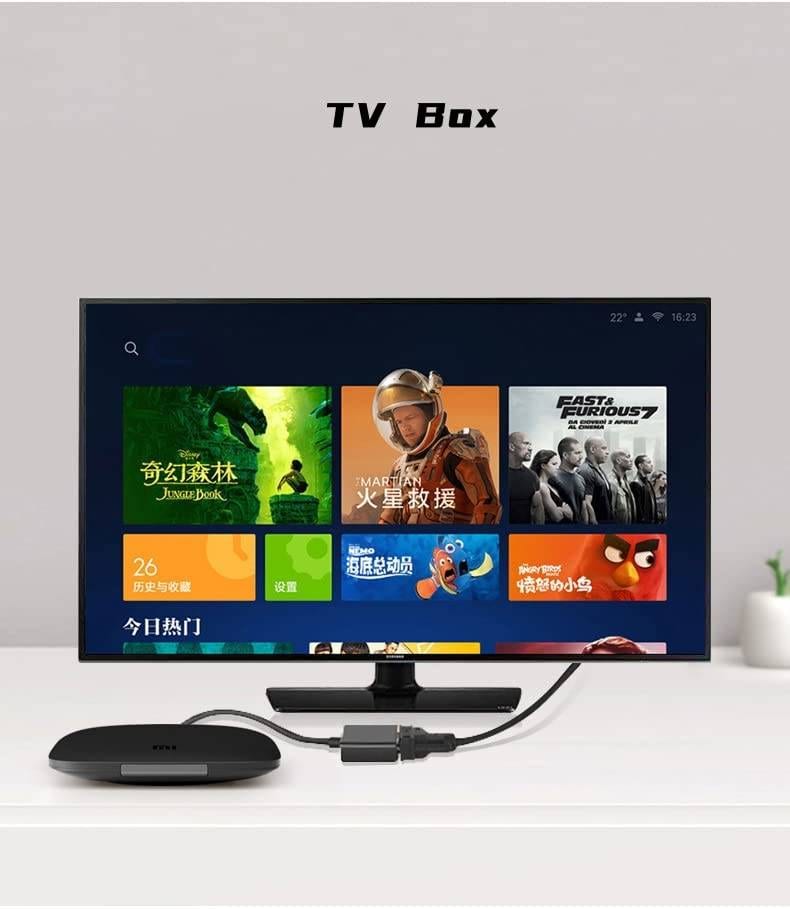 HDMI to VGA Adapter Cable 6ft, Gold-Plated Connectors - Compatible with Laptop, Monitor, Projector, TV, Xbox, Roku