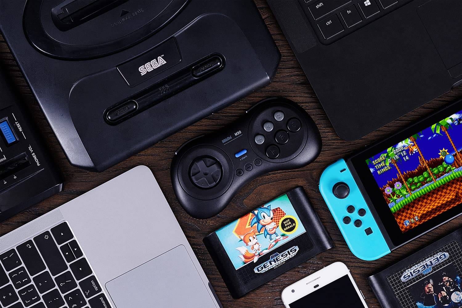 8Bitdo M30 Wireless Bluetooth Controller Retro Gamepad for Switch,PC Windows,MacOS,Android,Raspberry Pi
