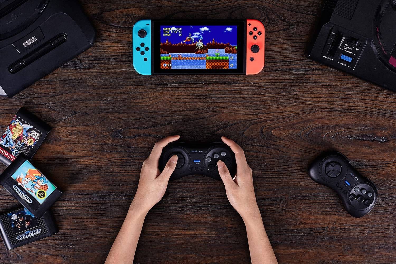 8Bitdo M30 Wireless Bluetooth Controller Retro Gamepad for Switch,PC Windows,MacOS,Android,Raspberry Pi
