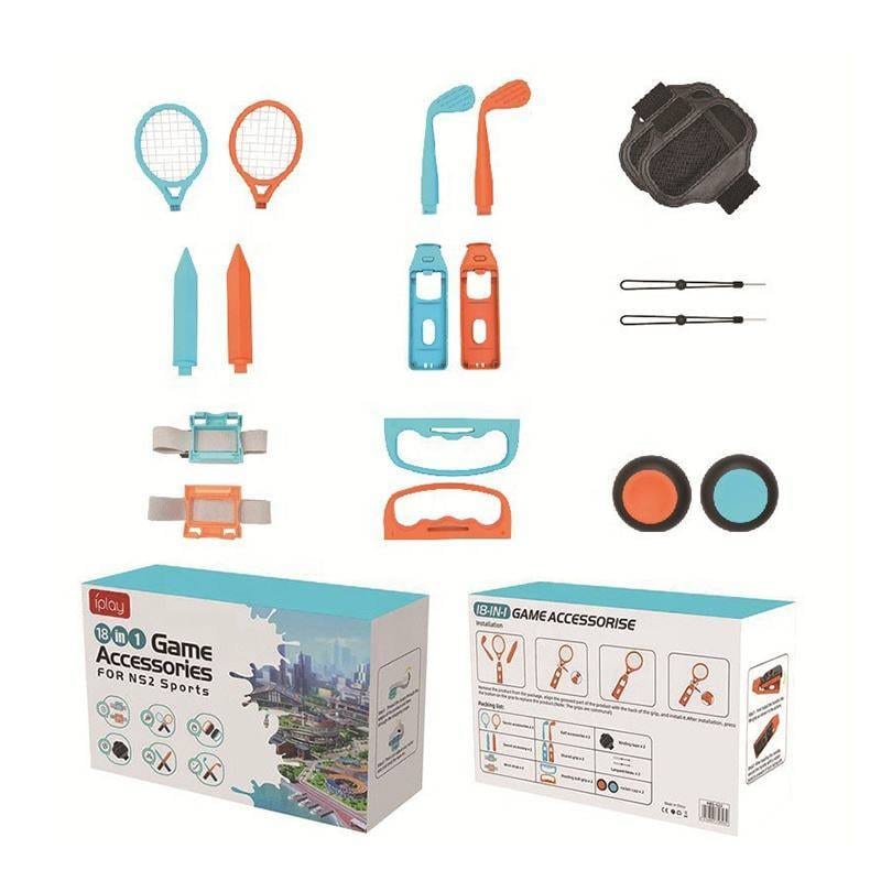 18-in-1 Nintendo Switch 2 Gaming Accessories - Boxing + tennis racket + wrist strap NS2