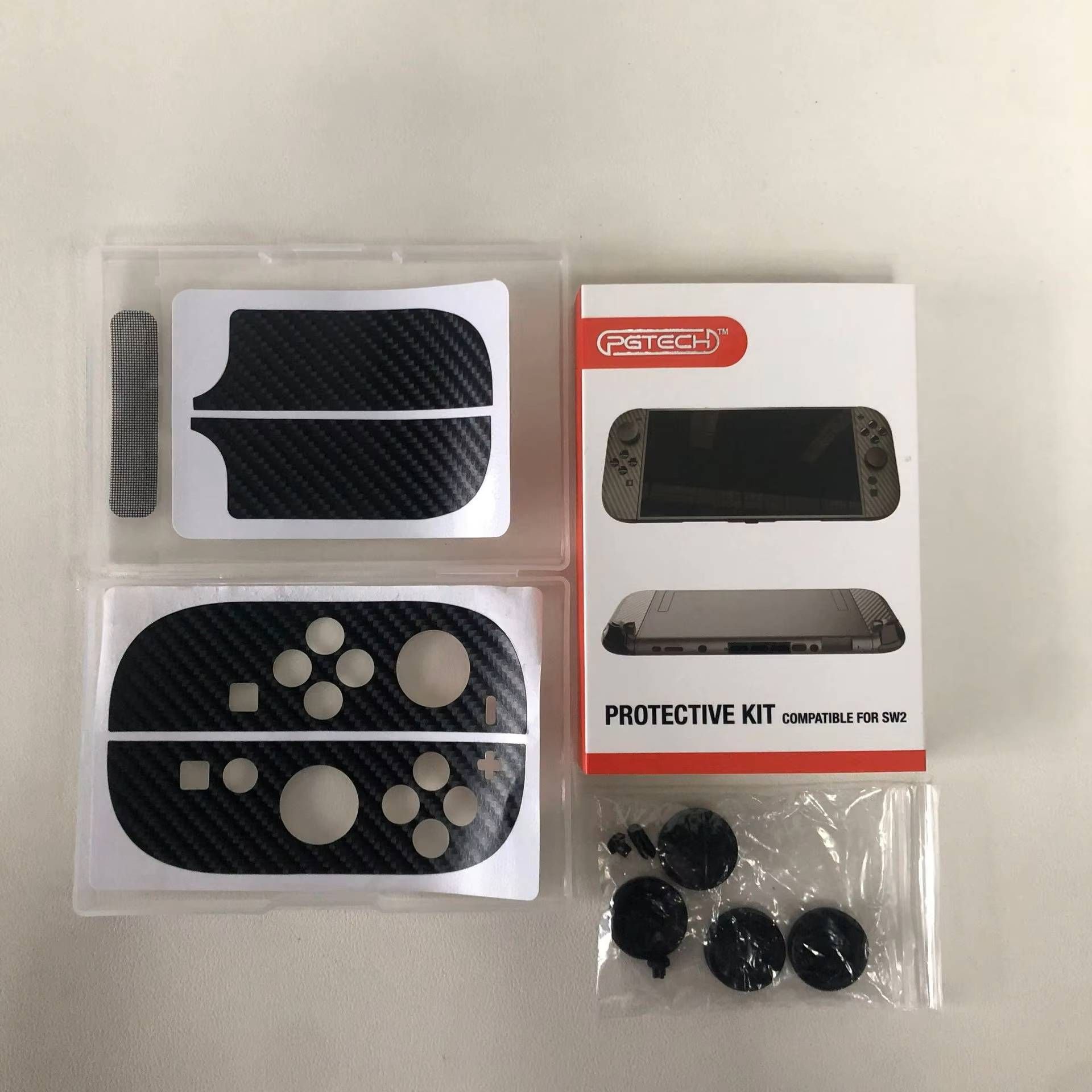 Nintendo Switch 2 Protective Set: Dust Plug+Handle Sticker+Silicone Thumbsticks