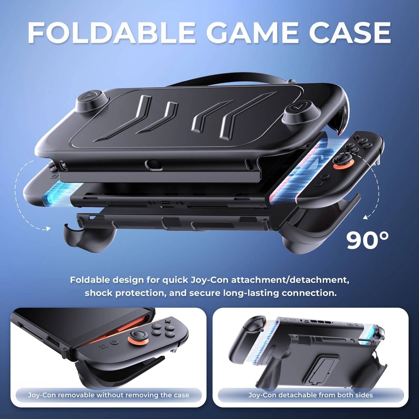 Nintendo Switch 2 Removable TPU Cover Protective Carry Case with Bracket for Switch 2 NS2 Accessories - JYS