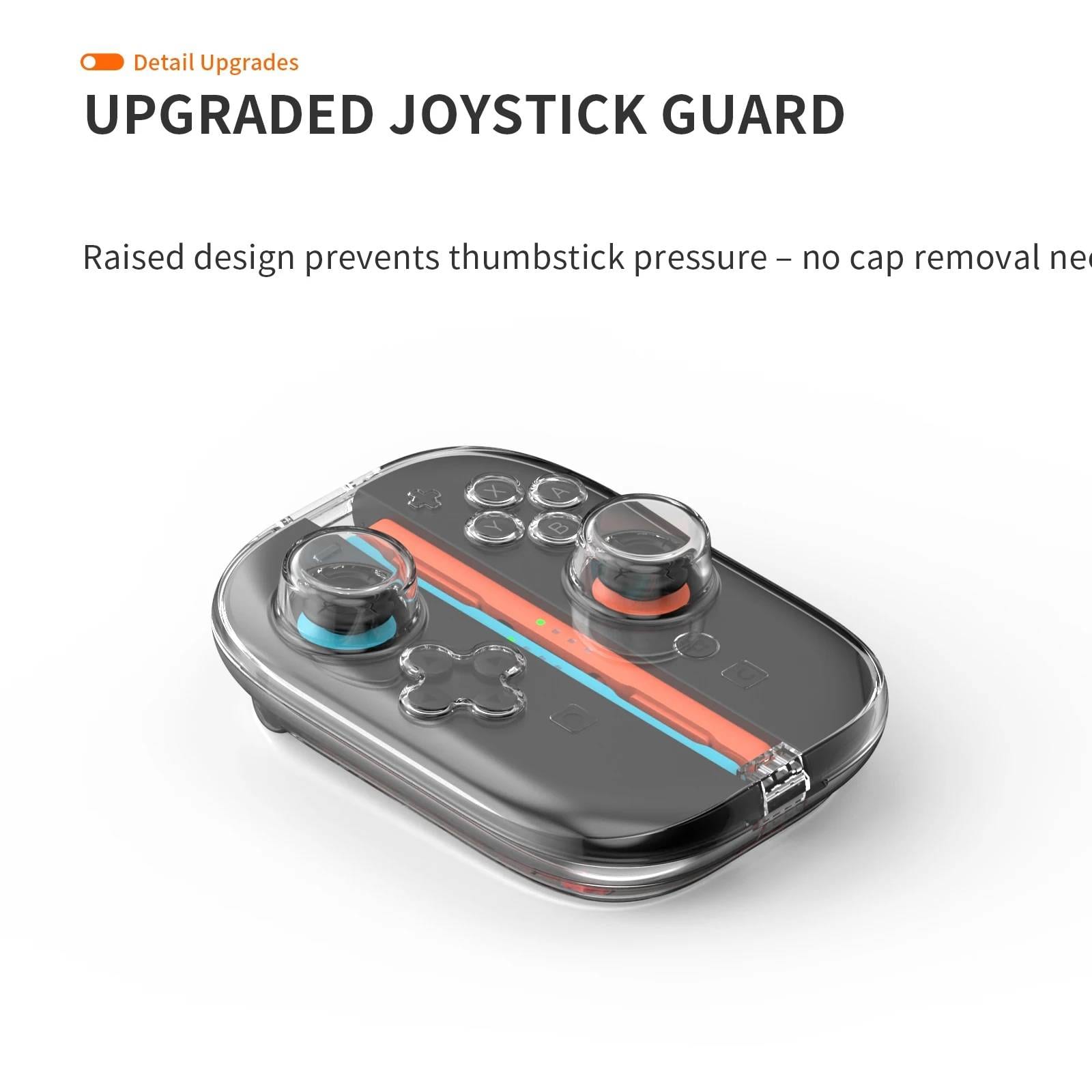 Nintendo Switch 2 Joy-Con Storage Case Transparent Hard Shell Protective Cover with Game Cards Storage