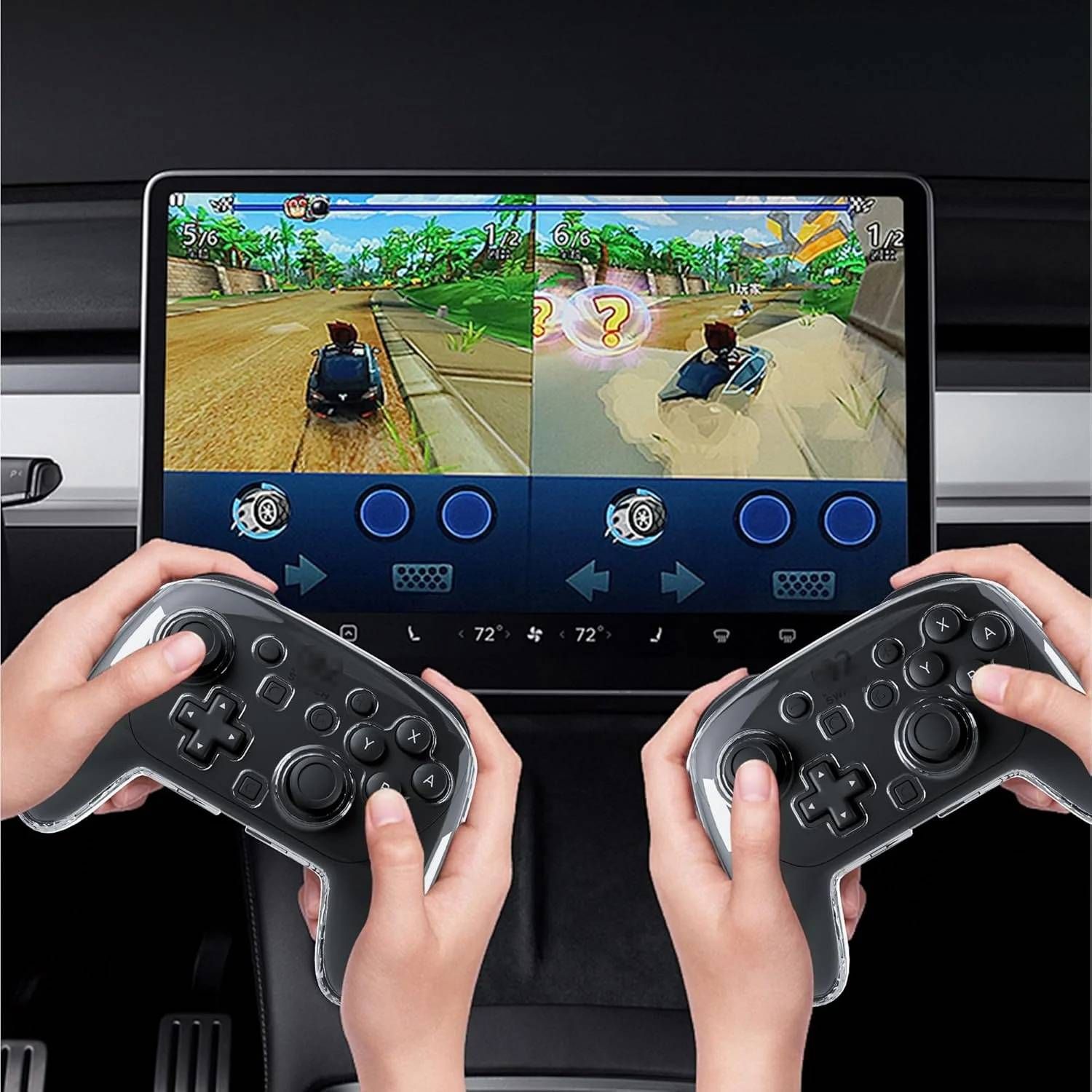 Nintendo Switch 2 Pro Controller Transparent Protective PC Hard Shell Case - NS2 Pro Joycon Protector