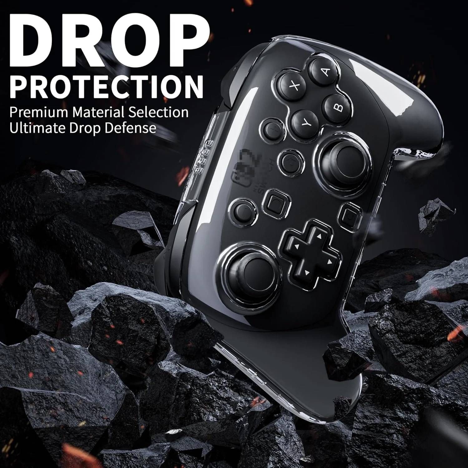 Nintendo Switch 2 Pro Controller Transparent Protective PC Hard Shell Case - NS2 Pro Joycon Protector