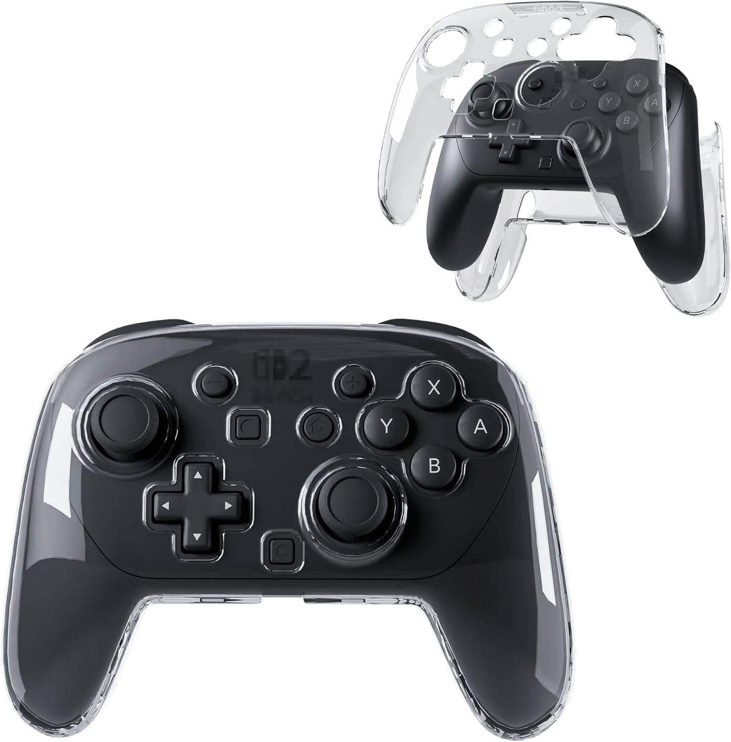 Nintendo Switch 2 Pro Controller Transparent Protective PC Hard Shell Case - NS2 Pro Joycon Protector