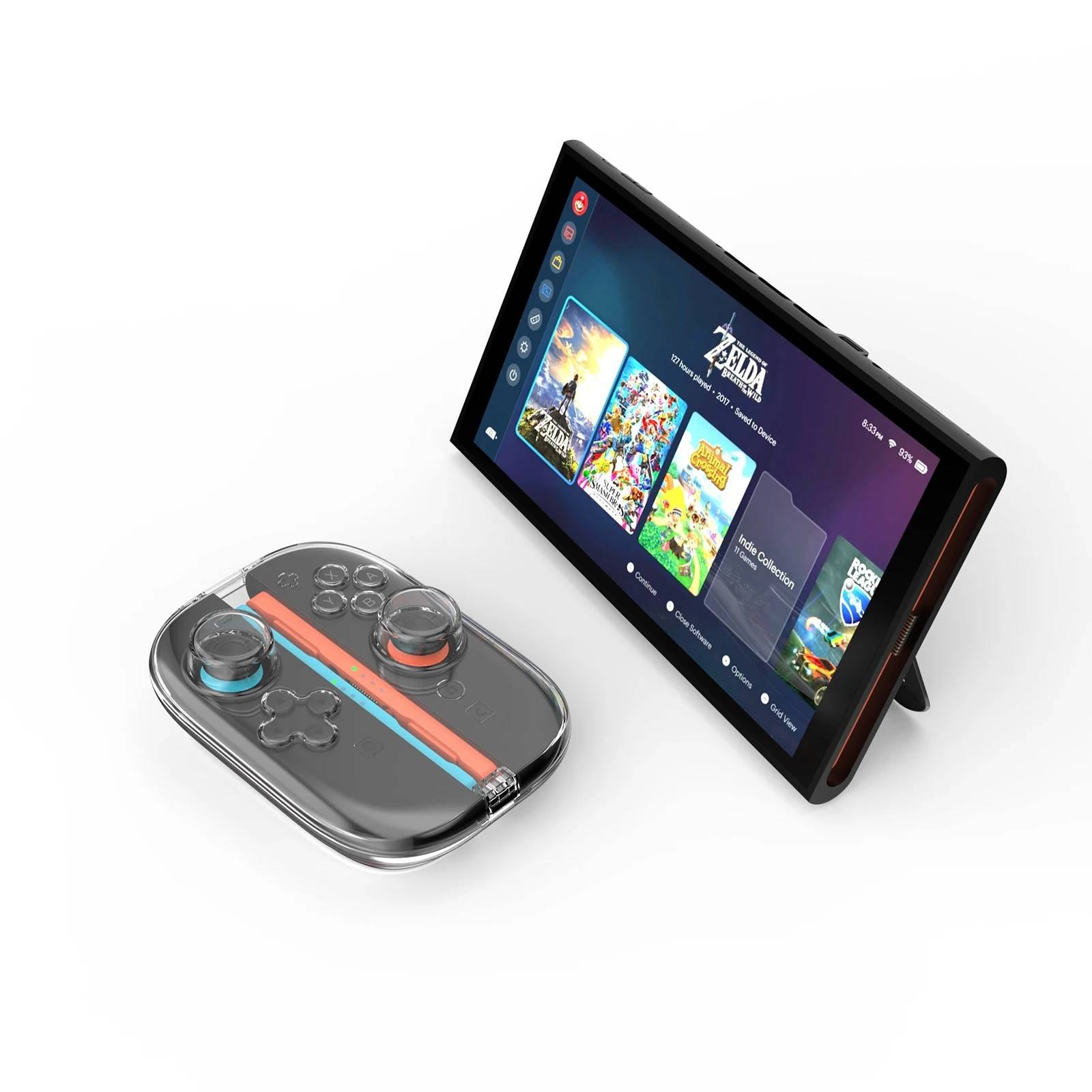 Nintendo Switch 2 Joy-Con Storage Case Transparent Hard Shell Protective Cover with Game Cards Storage