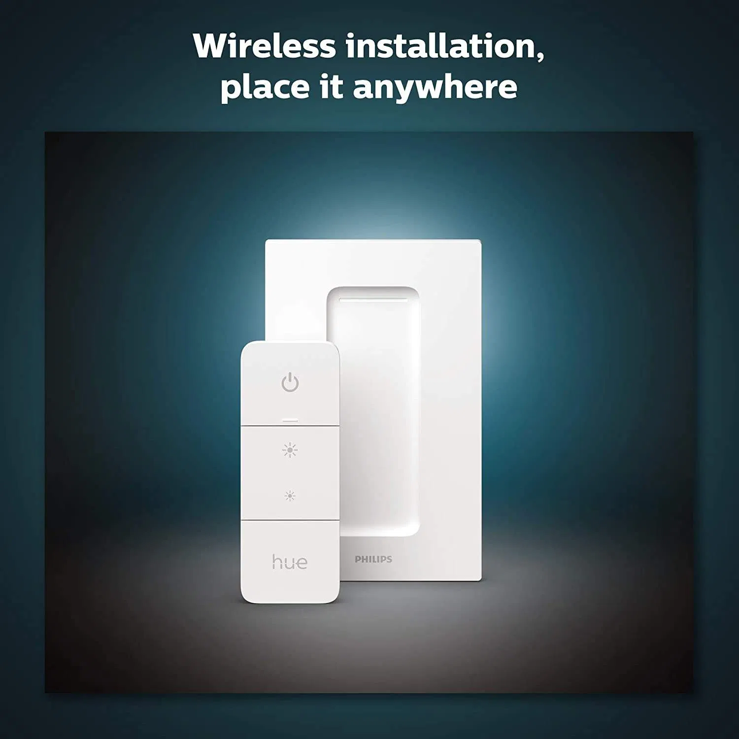 Philips Hue v2 Smart Dimmer Switch and Remote, Installation-Free, Smart Home, Exclusively for Philips Hue Smart Lights (2021 Version), White
