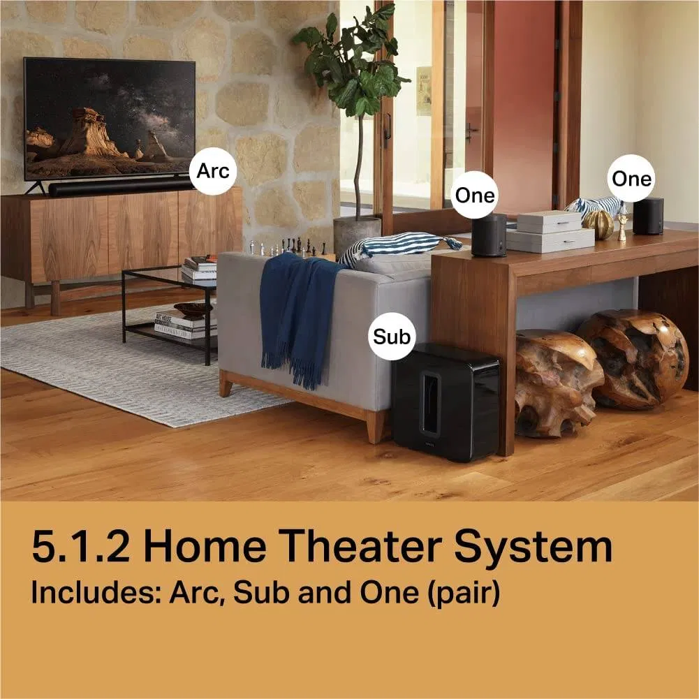 Sonos Subwoofer Gen 2 The wireless subwoofer for deep bass with WIFI Connectivity