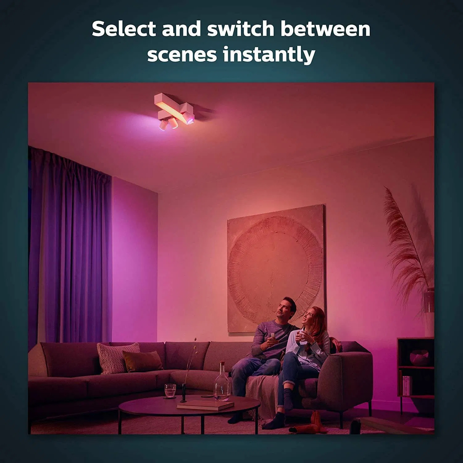 Philips Hue v2 Smart Dimmer Switch and Remote, Installation-Free, Smart Home, Exclusively for Philips Hue Smart Lights (2021 Version), White