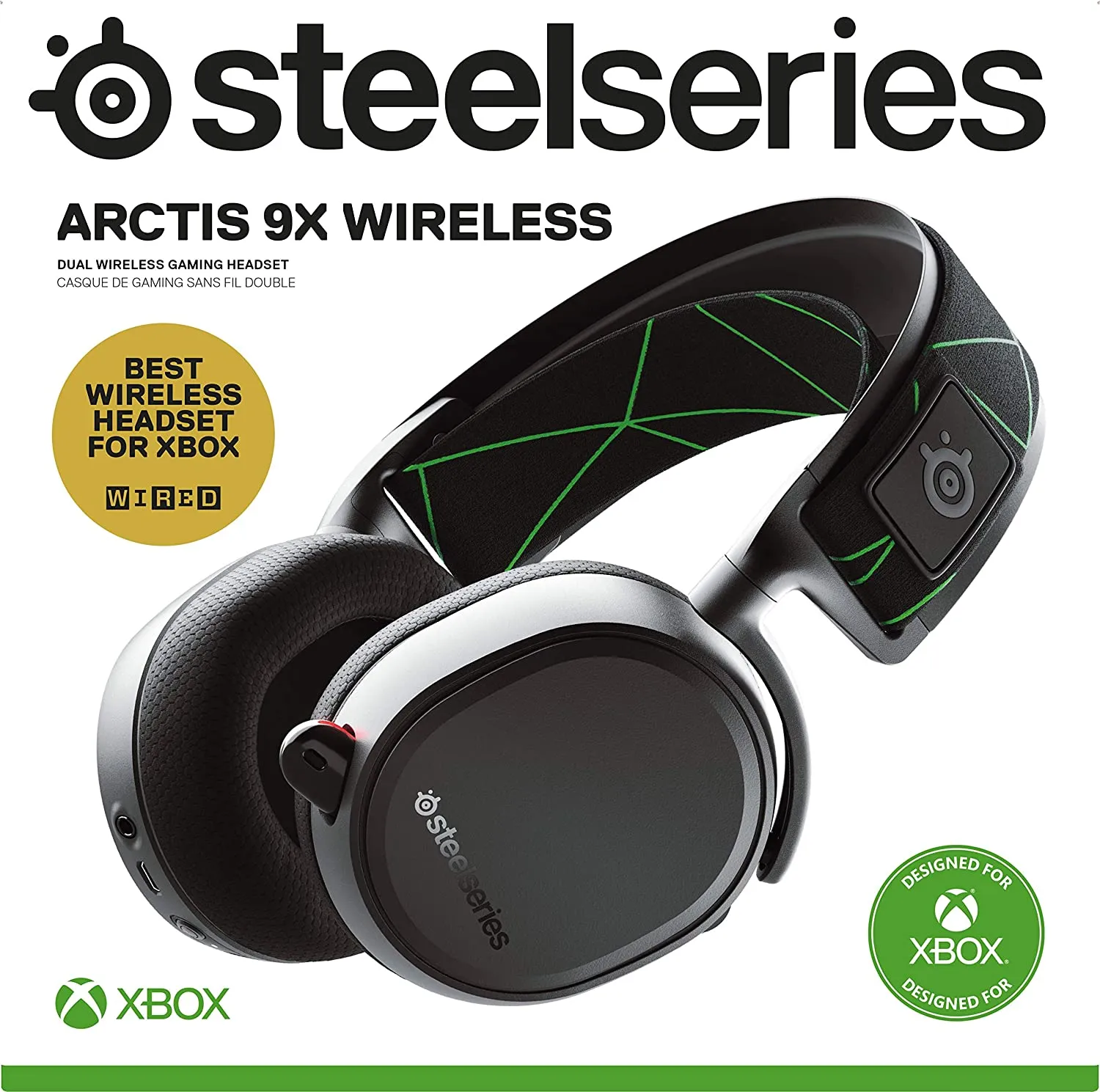 SteelSeries Arctis 9X Wireless Gaming Headset – Integrated Xbox Wireless + Bluetooth – 20+ Hour Battery Life – for Xbox One and Series X