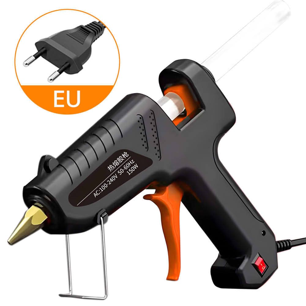 Safebros Full Size Hot Glue Gun with 60w Power, Fast Preheating Heavy Duty Industrial Gluegun Crafting, DIY and Repairs