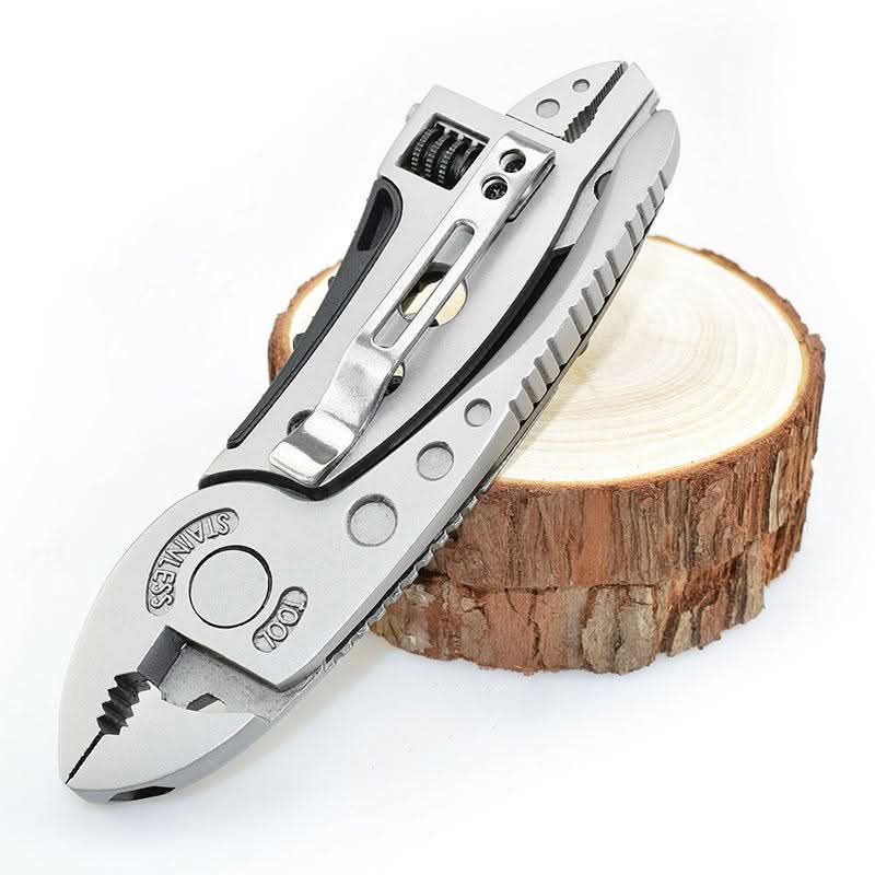 Safebros High Quality Survival Emergency Spanner Hand Multitool Multi-functional Adjustable Wrench Tools Plier