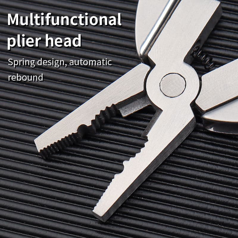Mini Multitool Keychain Set - Multifunctional All In One Pocket Tool - 6-in-1, Plier, Wire Strippers, Phillips Screwdriver, Knife, File & Flat, With Carry case