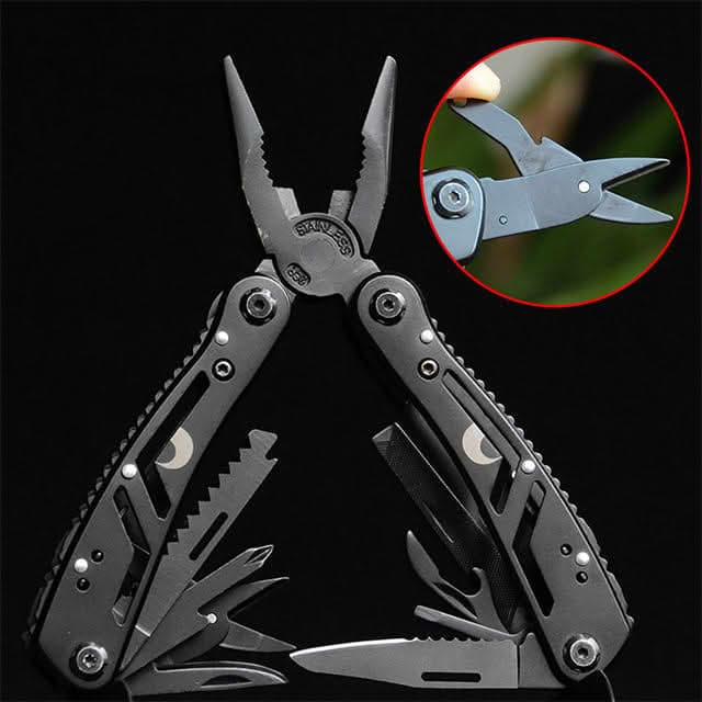 ALMIGHTY EAGLE Stainless Steel Portable Folding Pliers Multi-Tool Pocket Knife Serrated Jaw Surface OEM Customizable Factory