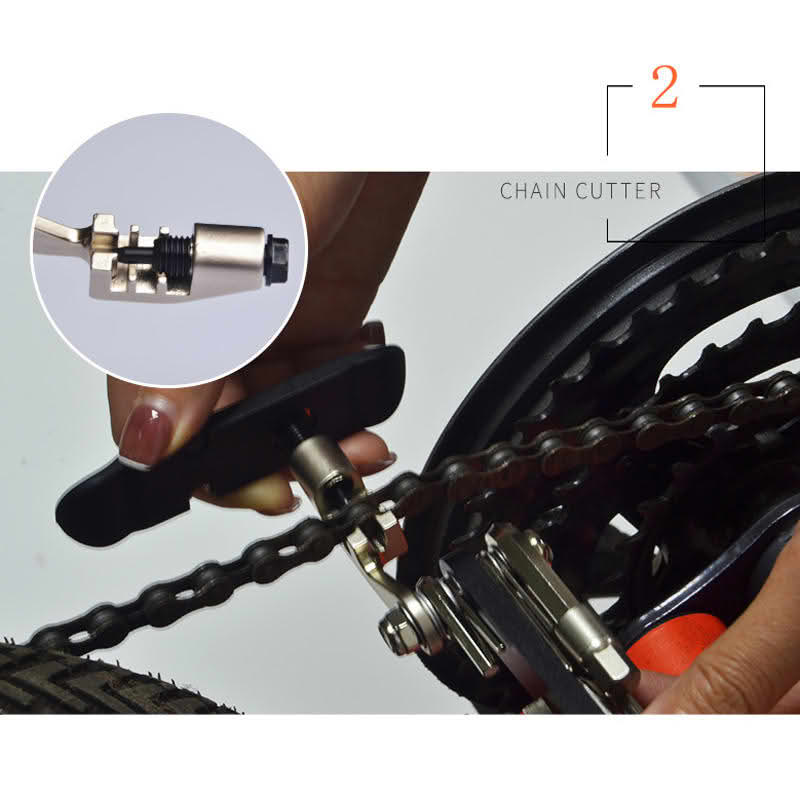 Safebros Bicycle Repairing Multi-Tool Set Tool Kit Cycling Accessories Bike Combination Tools Wrench Chain Breaker Hex Screw