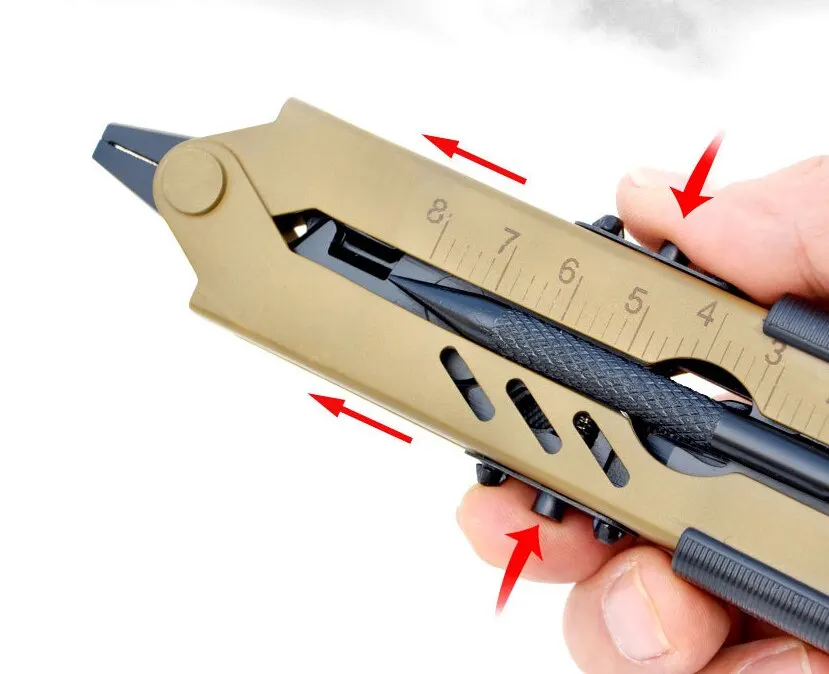 Portable Folding Multi-Function Combination Pliers All-Steel Large-Sized Pliers Outdoor Self-Defense Camping Equipment