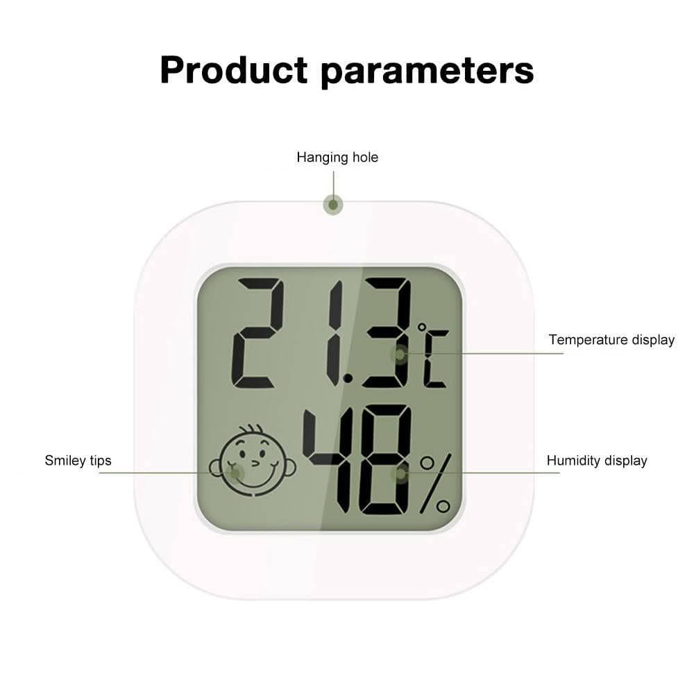 Safebros Indoor Thermometer - Humidity Gauge Meter Digital Hygrometer Room Thermometer for Home, Hight Accurate Temperature and Humidity Monitor for Greenhouse, Reptile, Humidors, Cellar, Office
