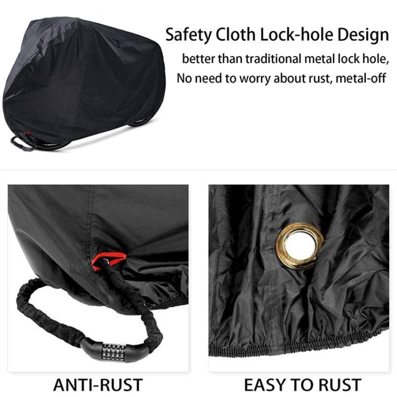 Spacebros Outdoor Waterproof Oxford Cloth Foldable Bicycle Covers Rain Dust Snow Wind Sun Resistant Protection for All Types of Bicycles