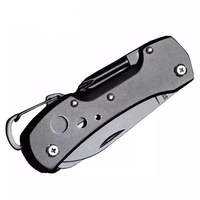 Professional EDC Camping Multi-Tool Knife, 6.5cm Stainless Blade, Multi-functional Tool