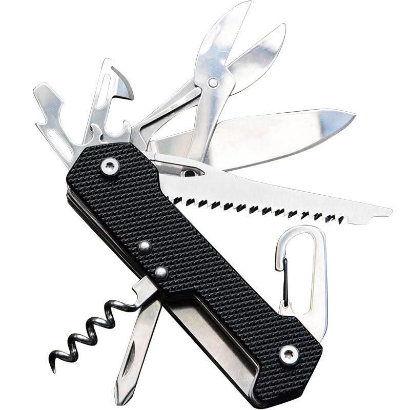 Safebros Hot Selling 3CR13 Stainless Steel Blade Mini Folding Knife Multi-Tool Swiss Knife Multitool Pocket camping and outdoor Model KE23