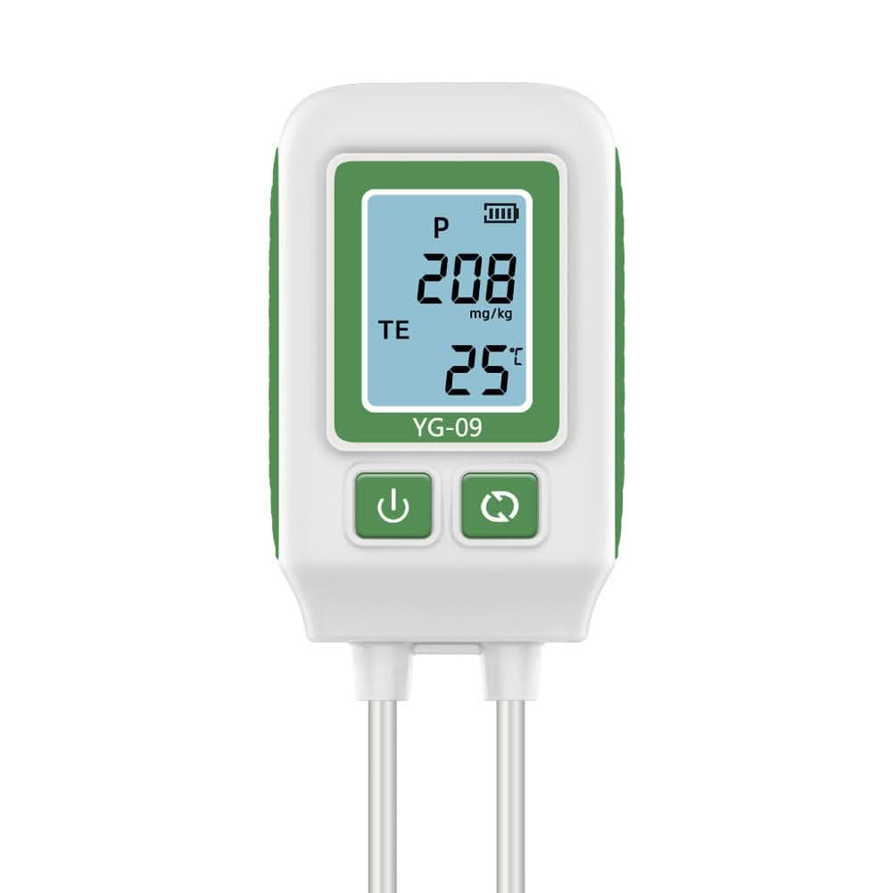Safebros Digital Soil NPK Tester ~ Nitrogen Phosphorus Potassium Analyzer With LCD Display & Temperature Sensor