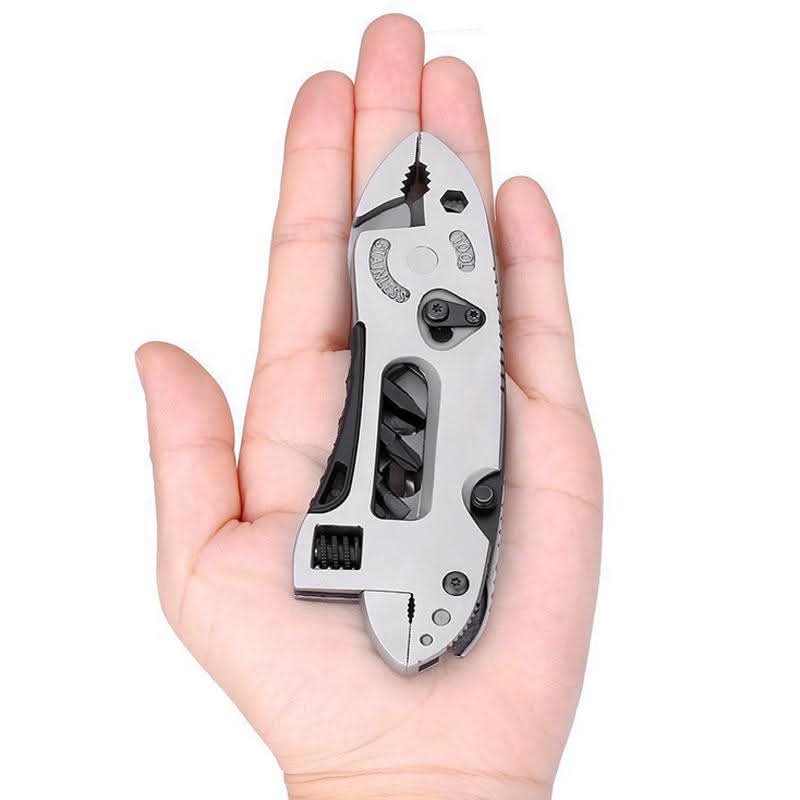 Safebros High Quality Survival Emergency Spanner Hand Multitool Multi-functional Adjustable Wrench Tools Plier