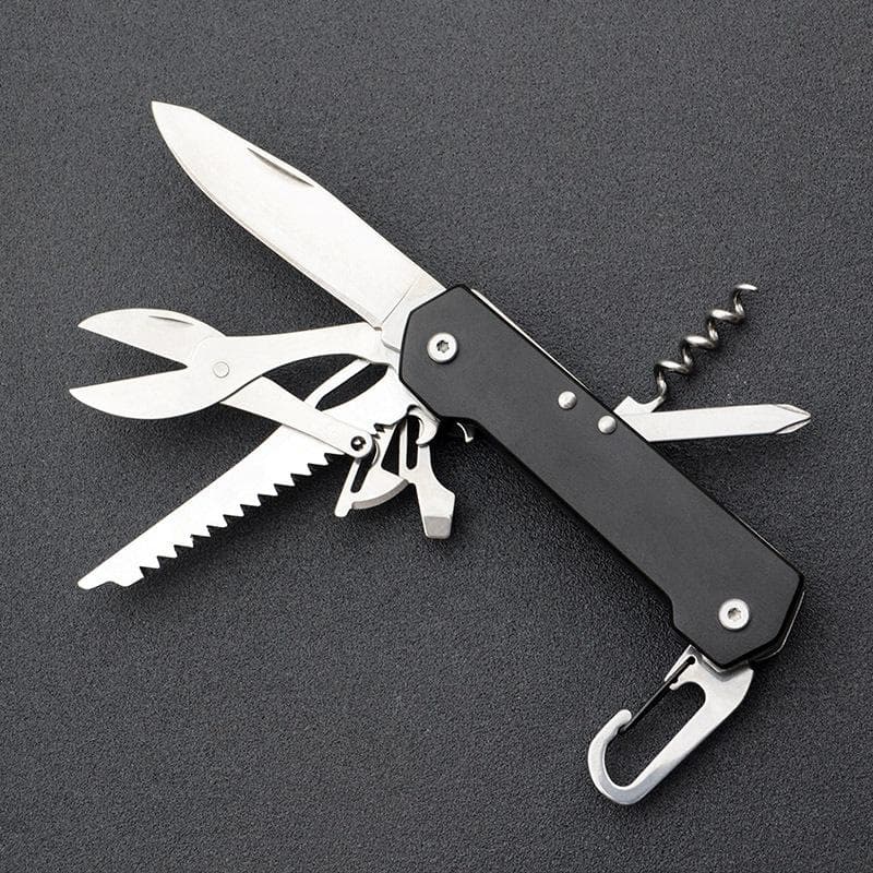 Safebros Hot Selling 3CR13 Stainless Steel Blade Mini Folding Knife Multi-Tool Swiss Knife Multitool Pocket camping and outdoor Model KE23