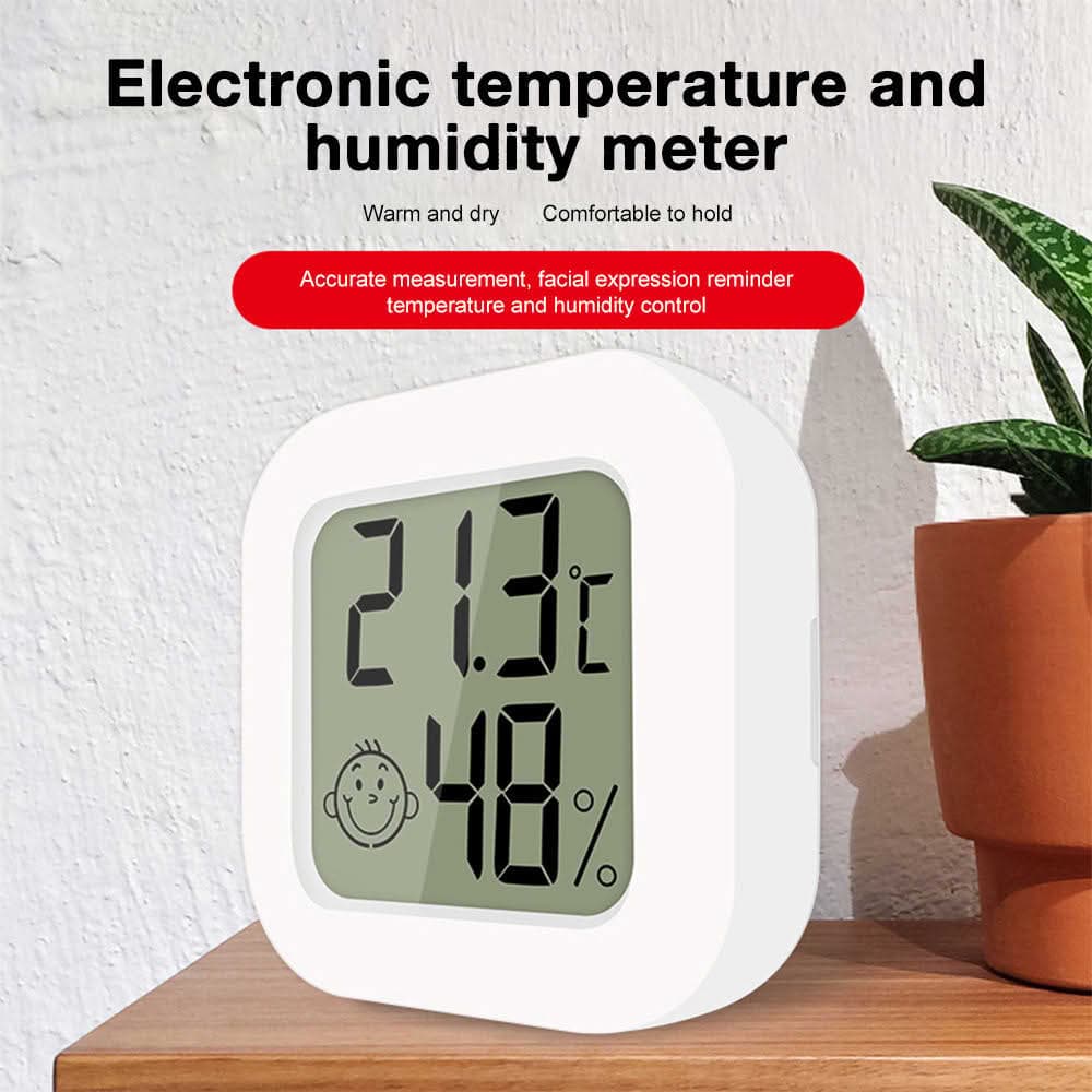 Safebros Indoor Thermometer - Humidity Gauge Meter Digital Hygrometer Room Thermometer for Home, Hight Accurate Temperature and Humidity Monitor for Greenhouse, Reptile, Humidors, Cellar, Office