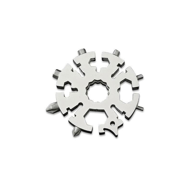 Household Emergency Repair Wrench Multifunctional Combination Tool Black Portable Snowflake Universal Wrench