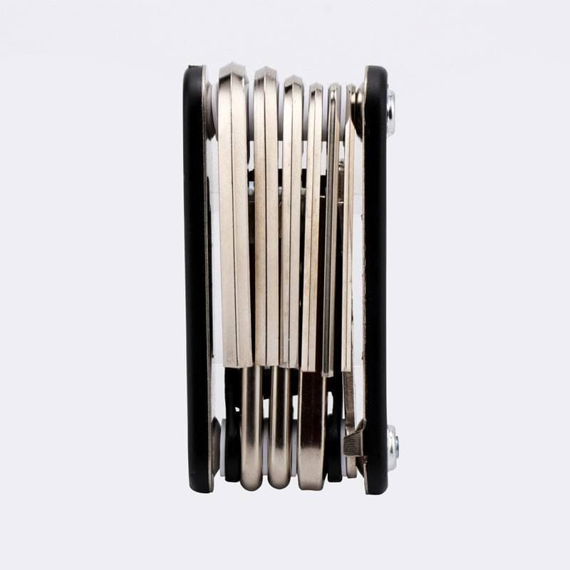 Safebros 16 in 1 Customizable Multifunctional Bike Repair Tool Set Metal Folding Screwdrivers Hex Keys for Mountain Road Bikes
