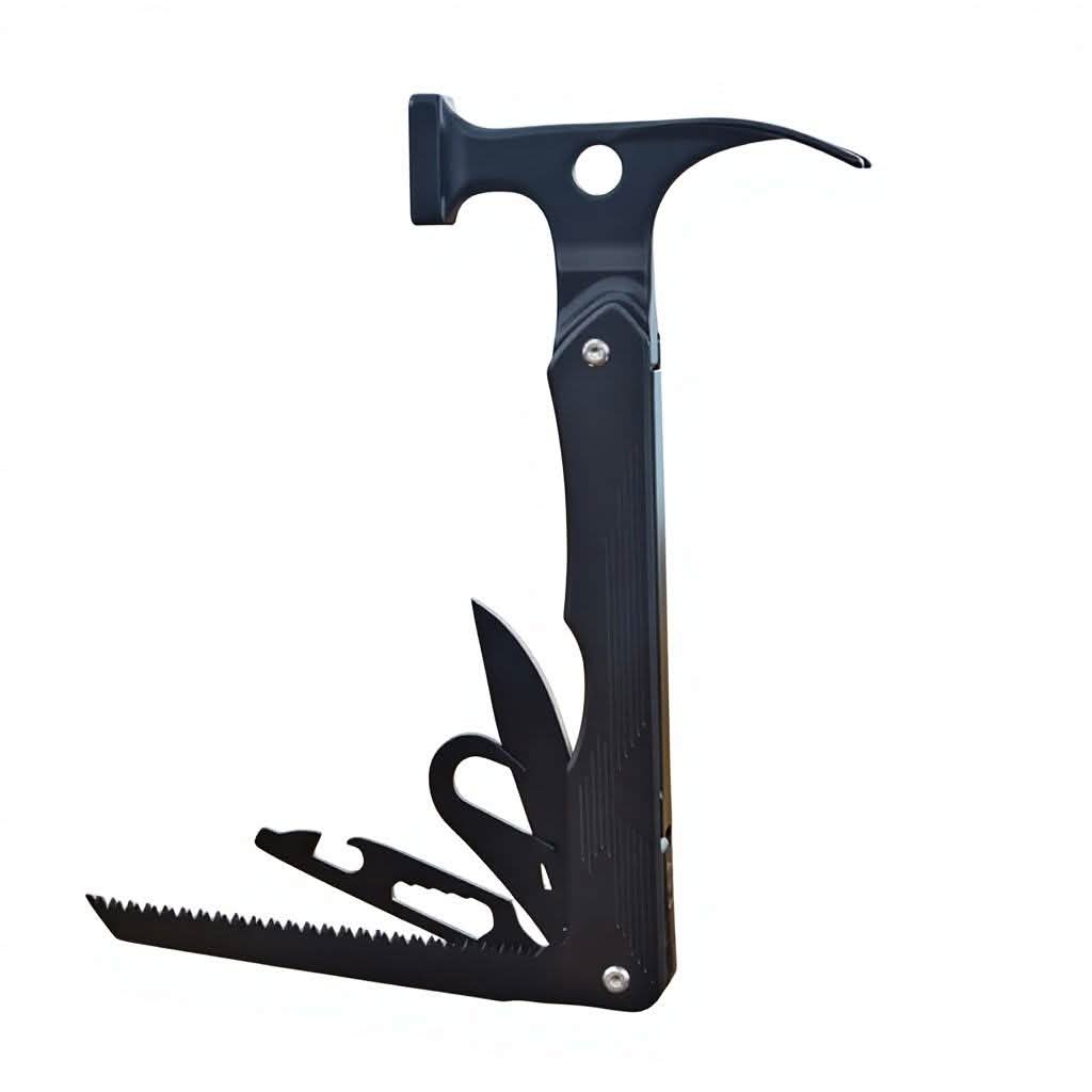 Safebros Multi-Functional Outdoor Camping Tent Pegs Hammer Square Head Ground Nail Canopy Fixing Claw Pile ALMIGHTY EAGLE PF23 Black