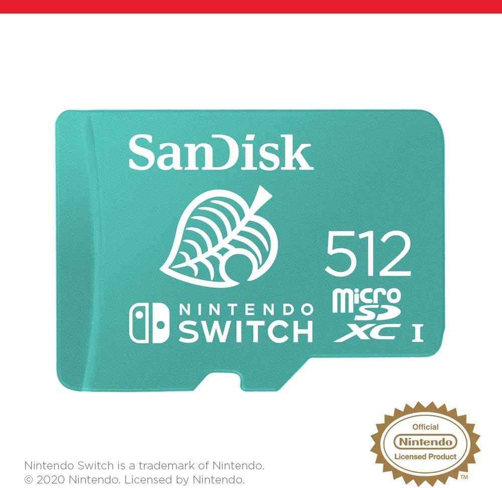 Sandisk microSD 512 GB for Nintendo Switch