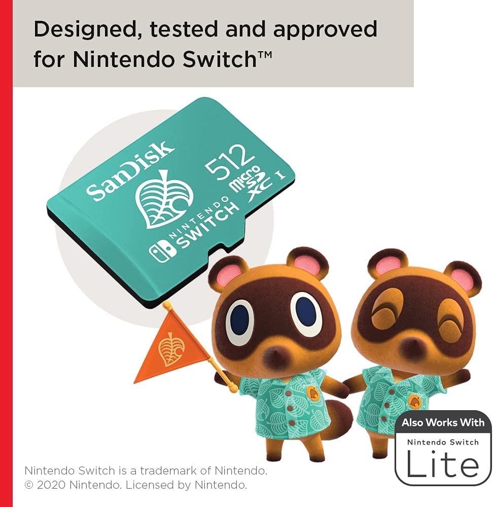 Sandisk microSD 512 GB for Nintendo Switch