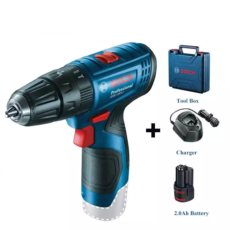 Bosch 12v Drill Set (drill, Tool Box, battery, charger)