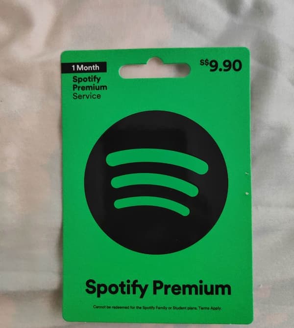 spotify gift card 9.90